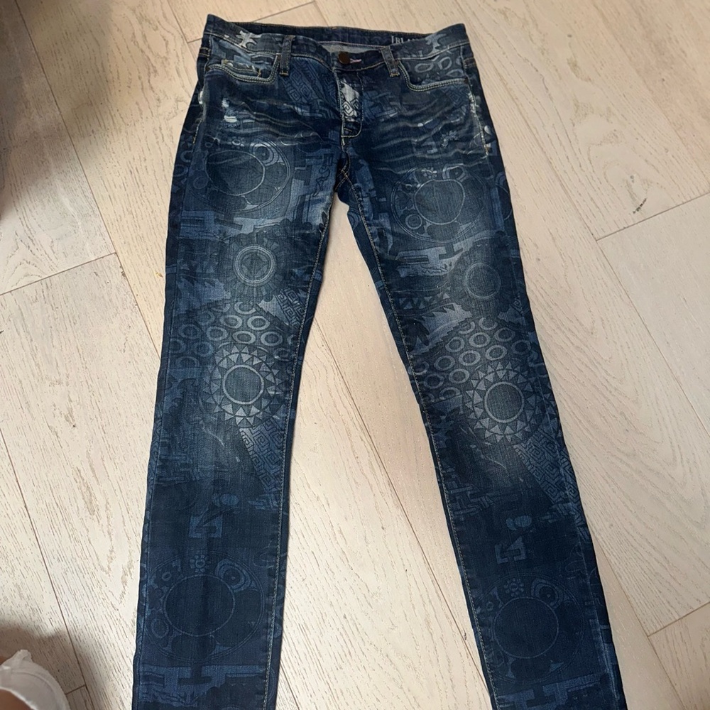 Vintage Womens BlankNYC Size 27 jeans Geometric pattern